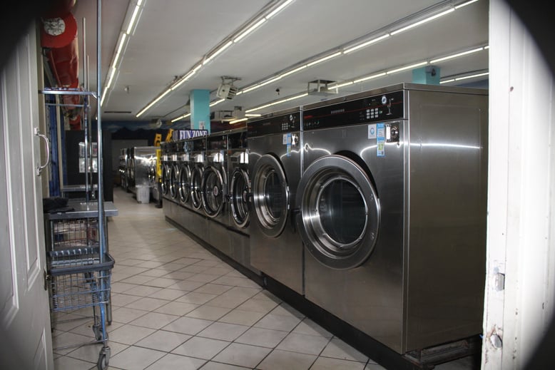 Pictures of the washers and Dryers in the laundromat